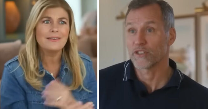 Pernilla Wahlgren har inte visat upp Christian Bauer på sociala medier och fått kritik