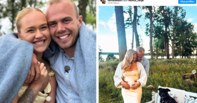 Rasmus Helge och Nathalie Basiri väntar deras första barn