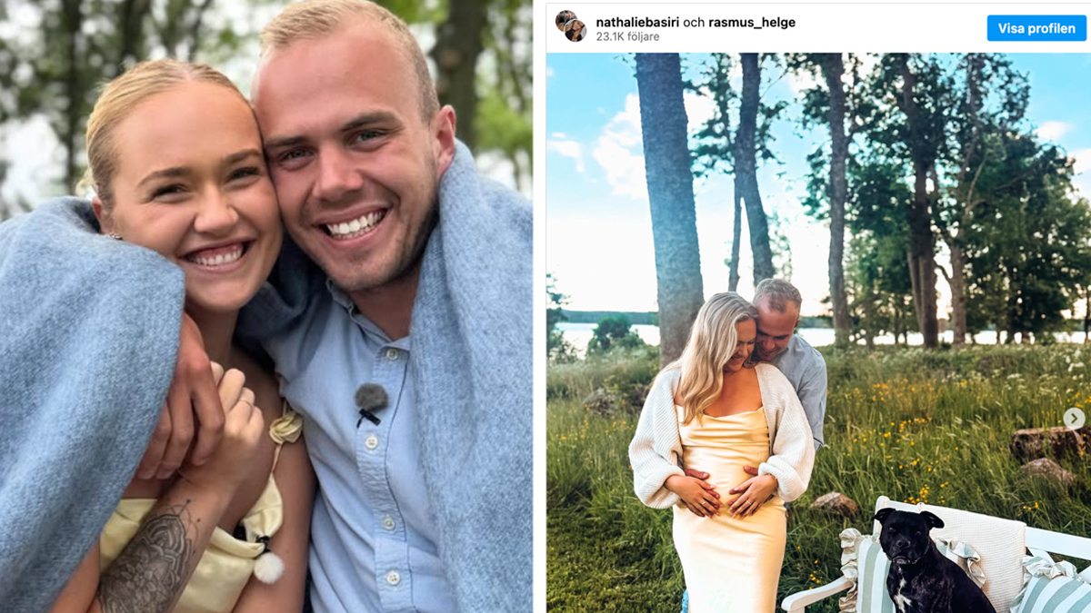 Rasmus Helge och Nathalie Basiri väntar deras första barn