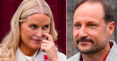 Mette Marit och Haakon. Foto: Lise Åserud/NTB/TT
