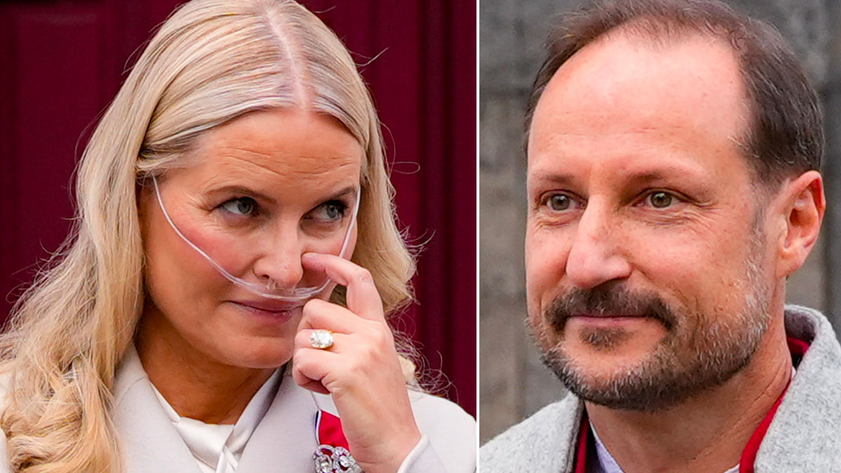 Mette Marit och Haakon. Foto: Lise Åserud/NTB/TT