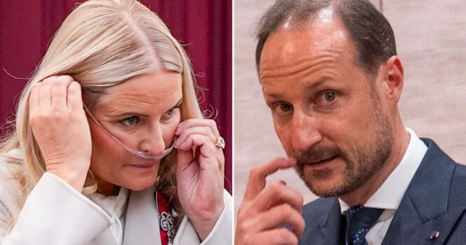 Mette-Marit och Haakon. Foto: NTB/TT