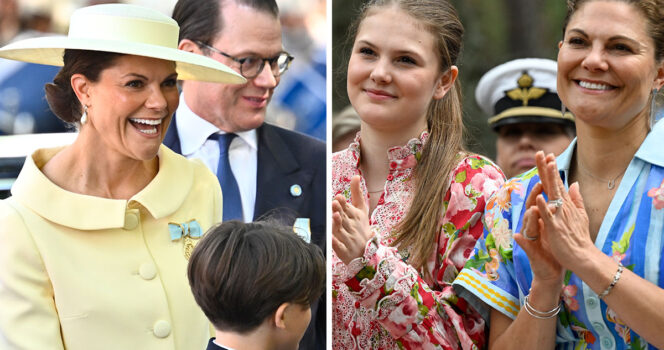 Kronprinsessan Victoria och prinsessan Estelle