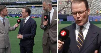 Prins Daniel intervjuades i TV4 inför match