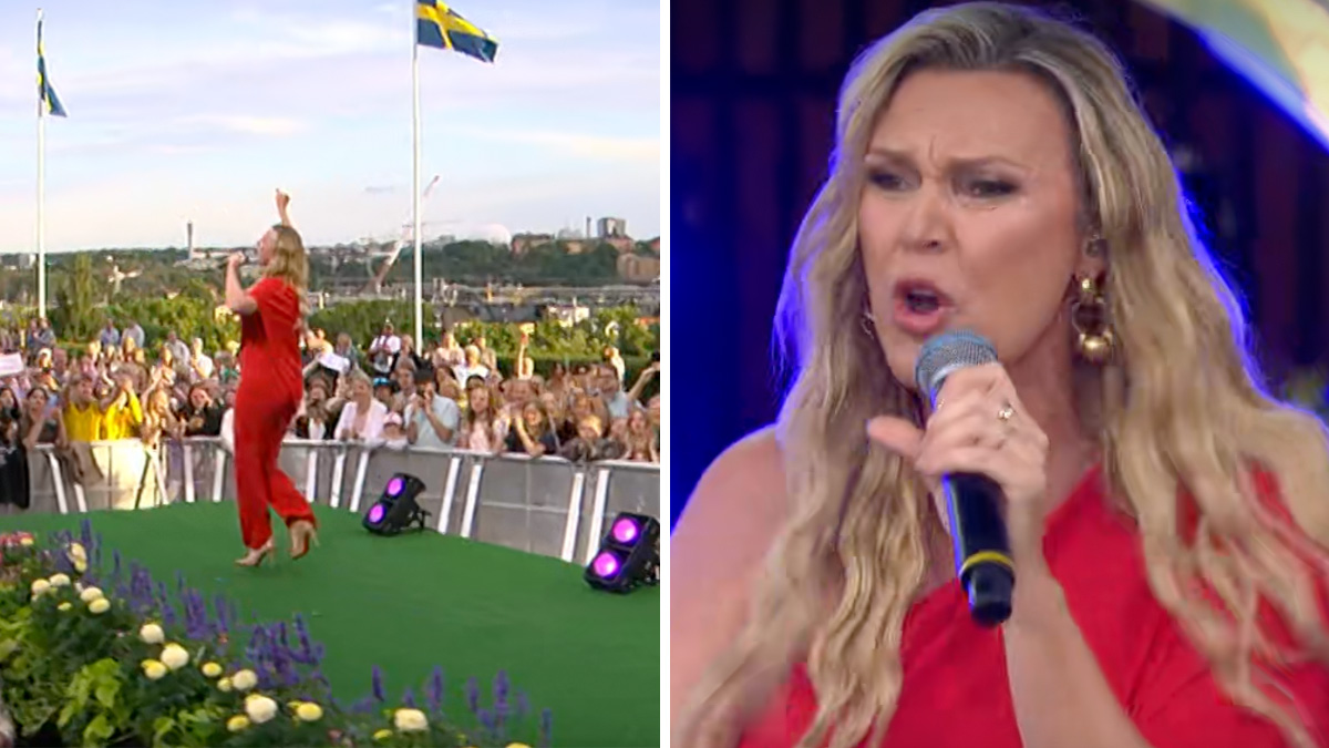 Sanna Nielsen gjorde comeback i Allsång på Skansen