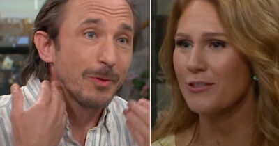 Jesper Salén och Maria Forsblom i Nyhetsmorgon. Foto: TV4