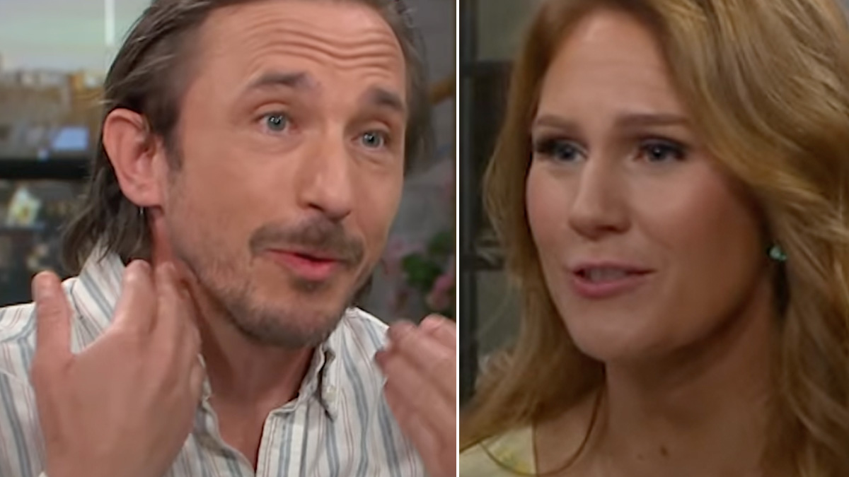 Jesper Salén och Maria Forsblom i Nyhetsmorgon. Foto: TV4