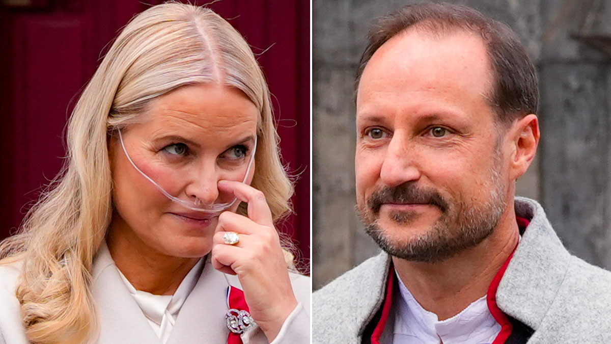 Kronprinsessan Mette-Marit av Norge och kronprins Haakon av Norge. Foto: Lise Åserud/NTB/TT