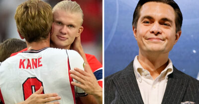 Harry Kane, Erling Haaland och Messiah Hallberg.