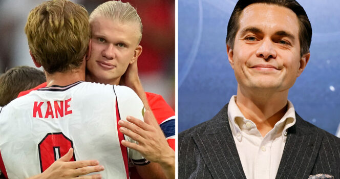 Harry Kane, Erling Haaland och Messiah Hallberg.