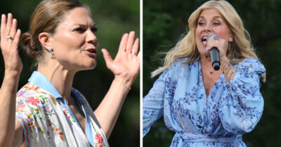 Pernilla Wahlgren och kronprinsessan Victoria