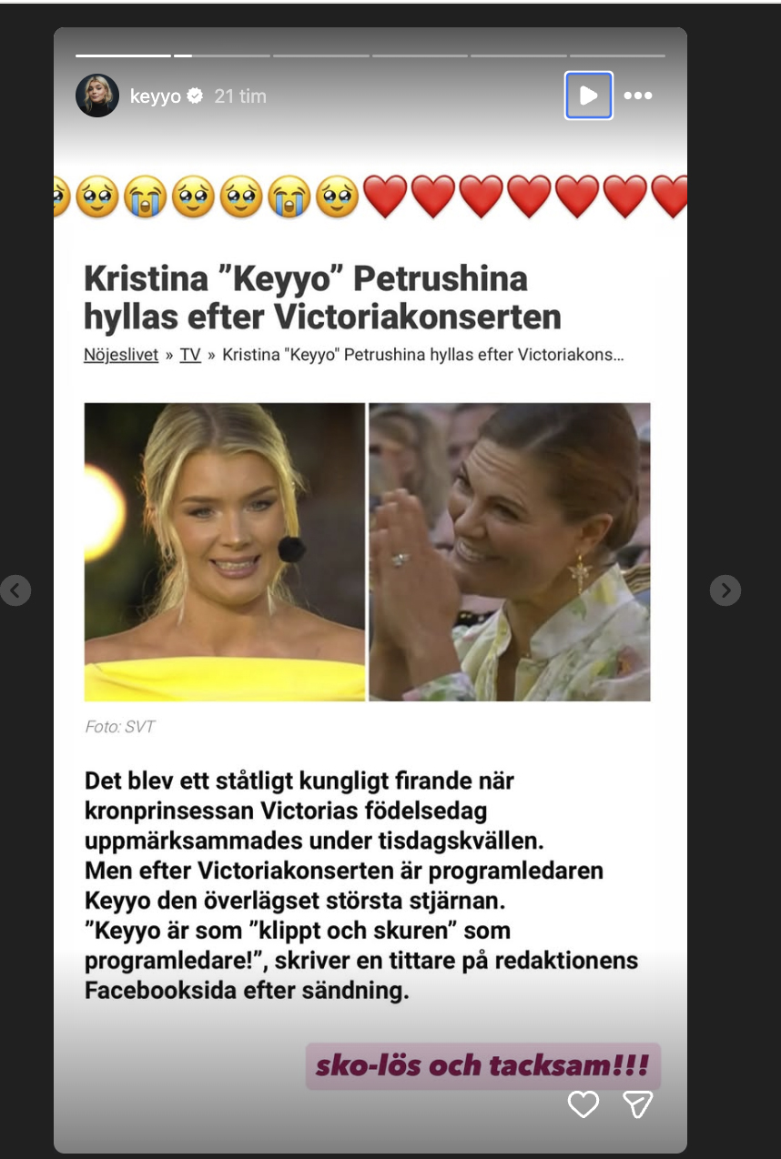 Kristina ”Keyyo” Petrushina skickar en blinkning efter missen