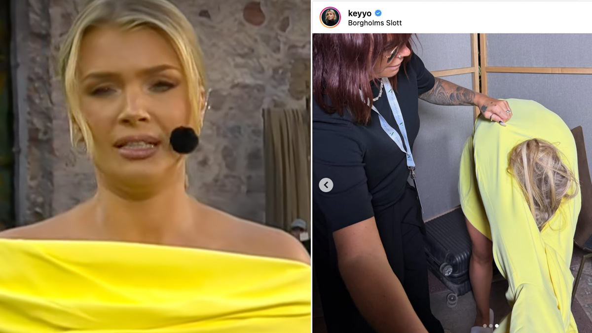 Kristina ”Keyyo” Petrushinas klänning sprack