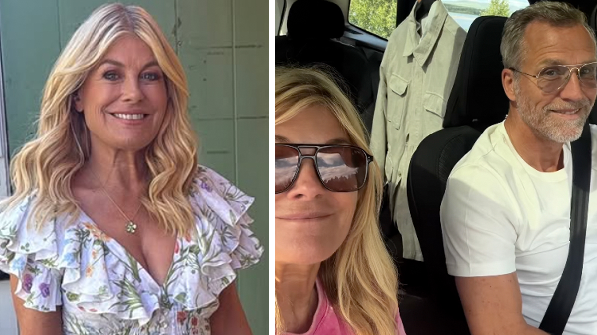 Pernilla Wahlgren blev överraskad av maken Christian Bauer