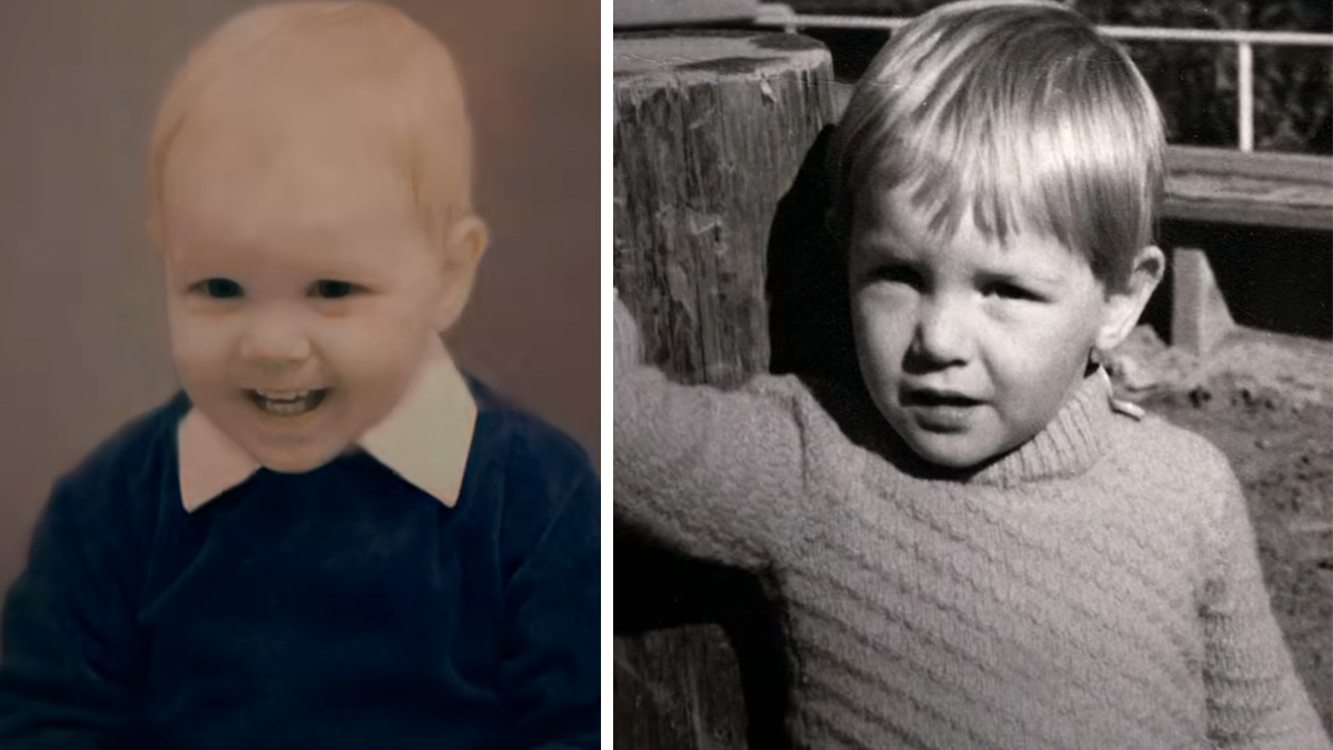 Skådespelaren Morgan Alling som barn