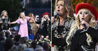 Nanne Grönvall och Elisabeth Andreassen i Allsång på Skansen 2026. Foto: Fredrik Sandberg/TT