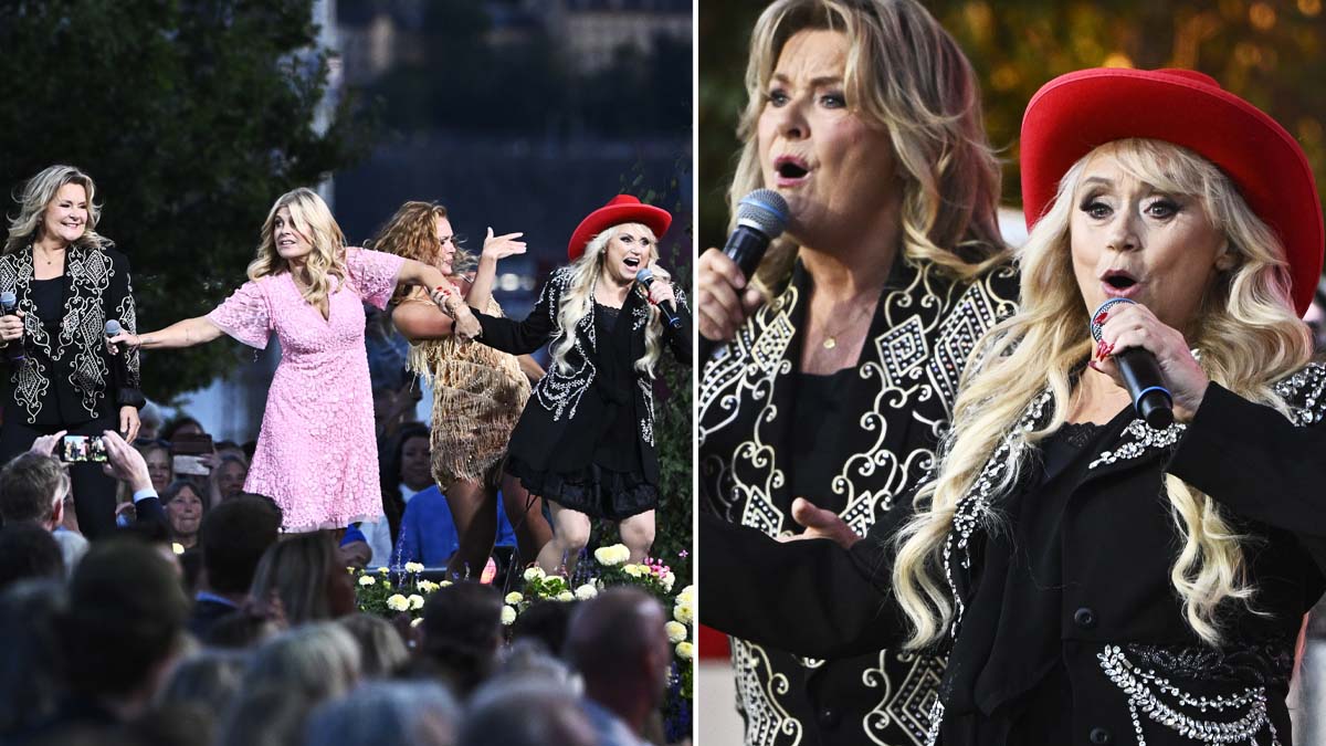Nanne Grönvall och Elisabeth Andreassen i Allsång på Skansen 2026. Foto: Fredrik Sandberg/TT