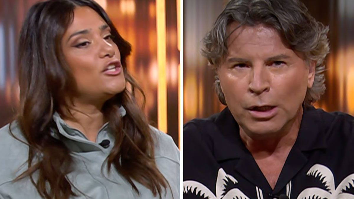 Farah Abadi och Jovan Radomir i "Sveirge live"