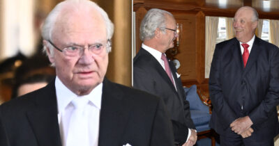 Kung Carl XVI Gustaf och kung Harald. Foto: Henrik Montgomery/TT & Anders Wiklund/TT