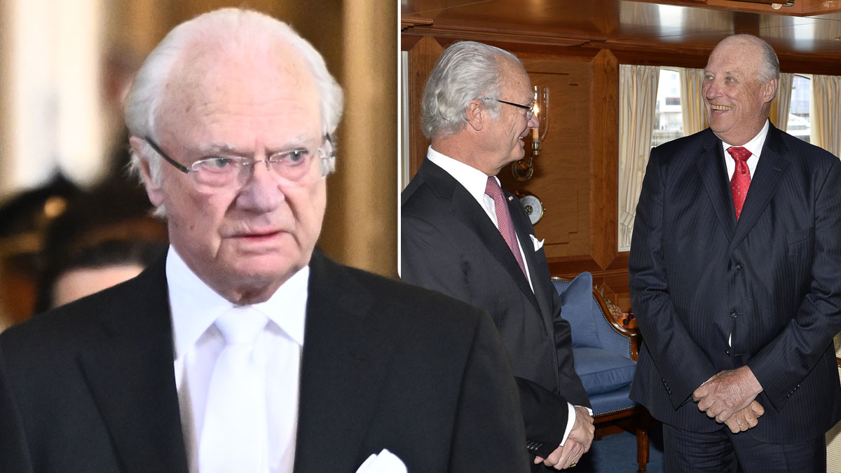 Kung Carl XVI Gustaf och kung Harald. Foto: Henrik Montgomery/TT & Anders Wiklund/TT