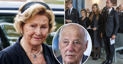 Drottning Sonja, kung Harald och norska kungafamiljen. Foto: Cornelius Poppe / POOL / NTB & Javad Parsa / NTB / POOL & Annika Byrde / NTB /TT