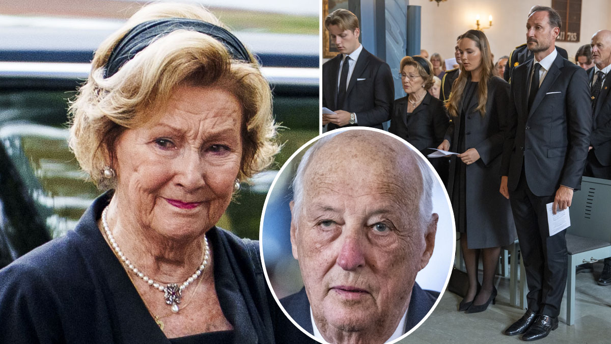 Drottning Sonja, kung Harald och norska kungafamiljen. Foto: Cornelius Poppe / POOL / NTB & Javad Parsa / NTB / POOL & Annika Byrde / NTB /TT