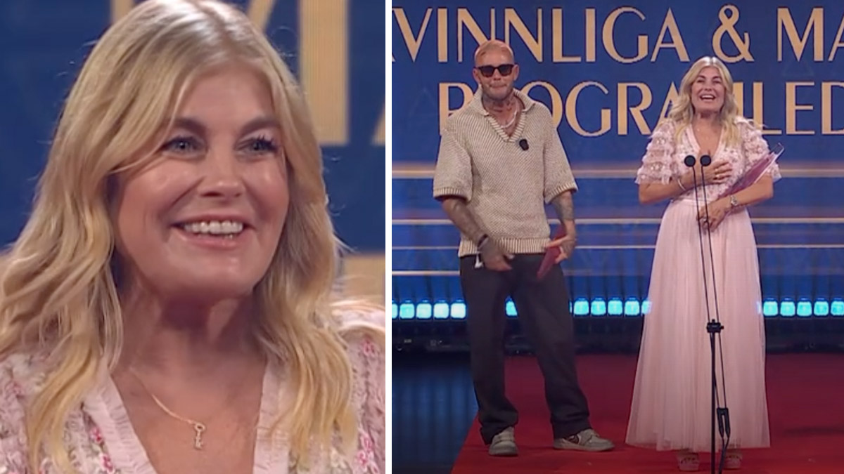 Pernilla Wahlgren vann årets kvinnliga programledare på Kristallengalan
