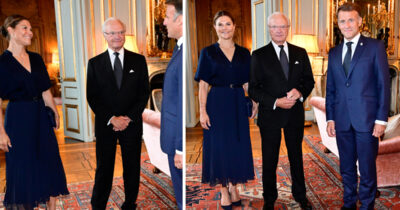 Kungen och Frankrikes president Emmanuel Macron
