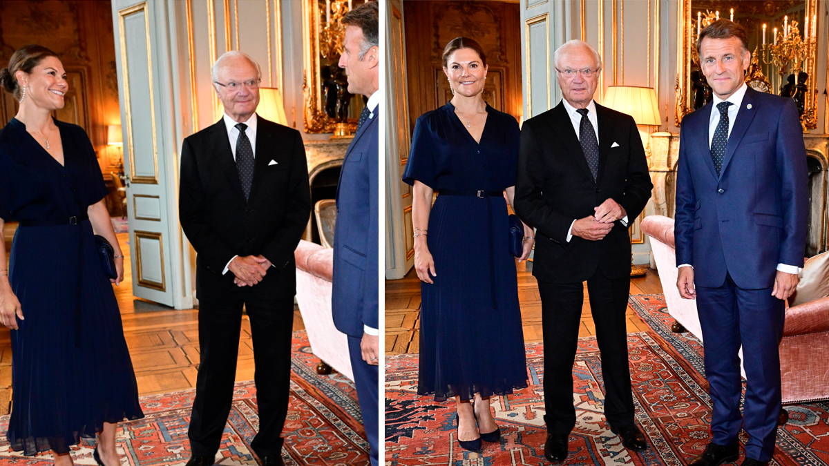 Kungen och Frankrikes president Emmanuel Macron