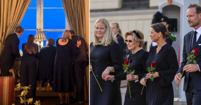 Norska kungafamiljen sörjer kung Harald. Foto: Instagram @detnorskekongehus & Cornelius Poppe / NTB / TT