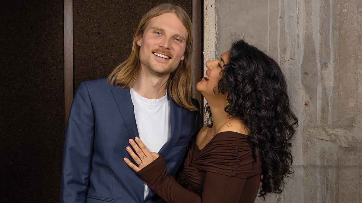 Felix Pastucha Eliasson och Yasmin Pourmokhtar.