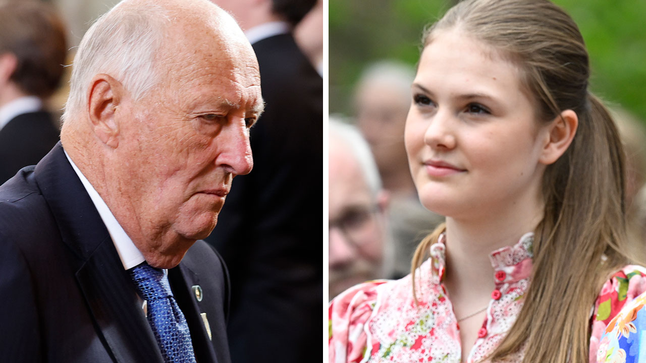 Kung Harald och prinsessan Estelle.