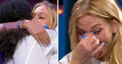 Linda Lindorff faller på mållinjen i "Sveriges mästerkock VIP"