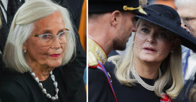 Drottning Mette-Marits mor Marit Tjessem medverkade på kung Haralds begravning
