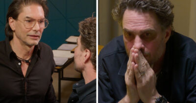Marcus Schenkenberg och Anders Öfvergård i Spelet.
