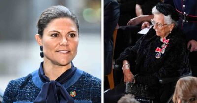 Kronprinsessan Victoria ler och prinsessan Astrid i rullstol.