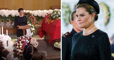 Kronprinsessan Victoria läste upp bön under kung Haralds begravning