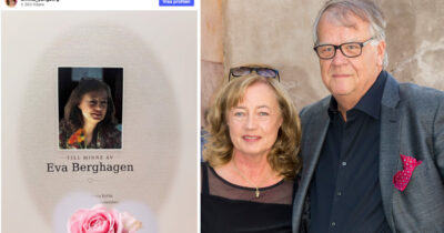 Lasse Berghagens änka Eva Berghagen har begravts