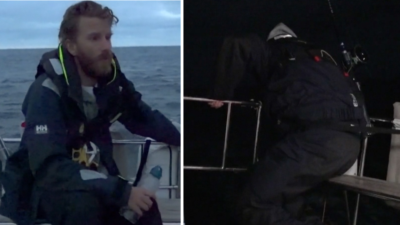 Skådespelaren Filip Berg i "Över Atlanten"