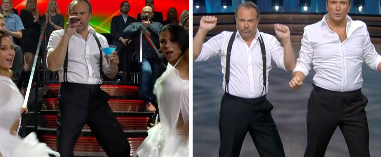 David Hellenius och Edvin Törnblom i Let's dance