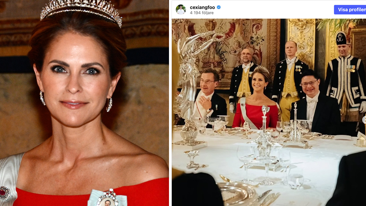 Prinsessan Madeleine under kungliga banketten