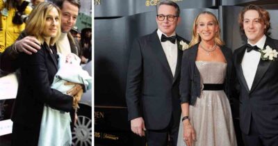 Sarah Jessica Parker och hennes man och son James Broderick.