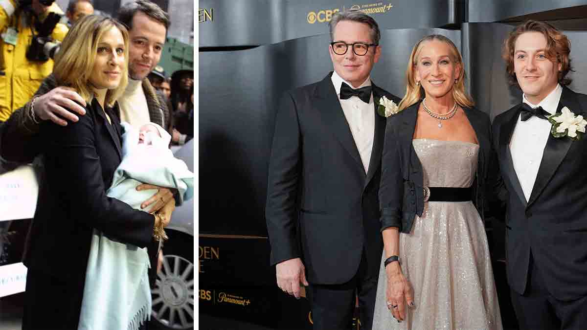 Sarah Jessica Parker och hennes man och son James Broderick.