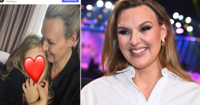 Sanna Nielsen och sonen Gibson