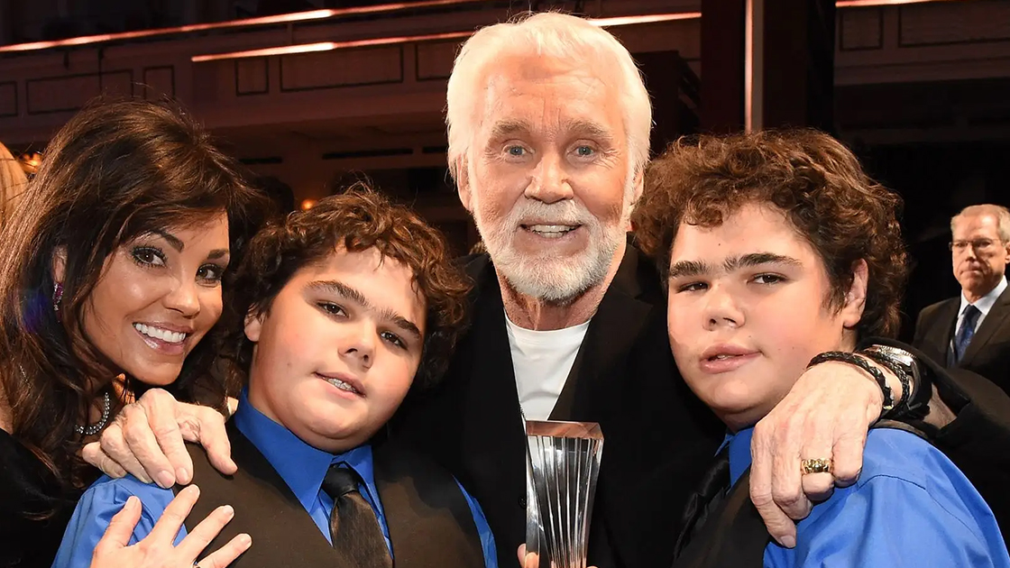 Kenny Rogers med familj.